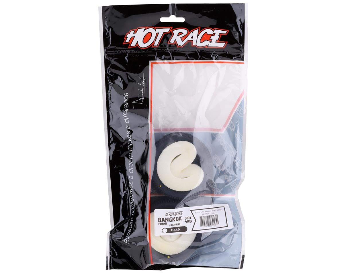 HotRace Bangkok Dirt 1/10th Off Road Buggy 4WD Front Tires w/Inserts (2) (Hard)