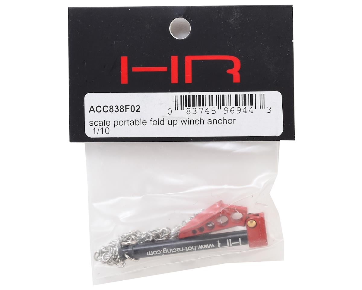 Hot Racing 1/10 Portable Fold Up Winch Anchor (Red/Black)