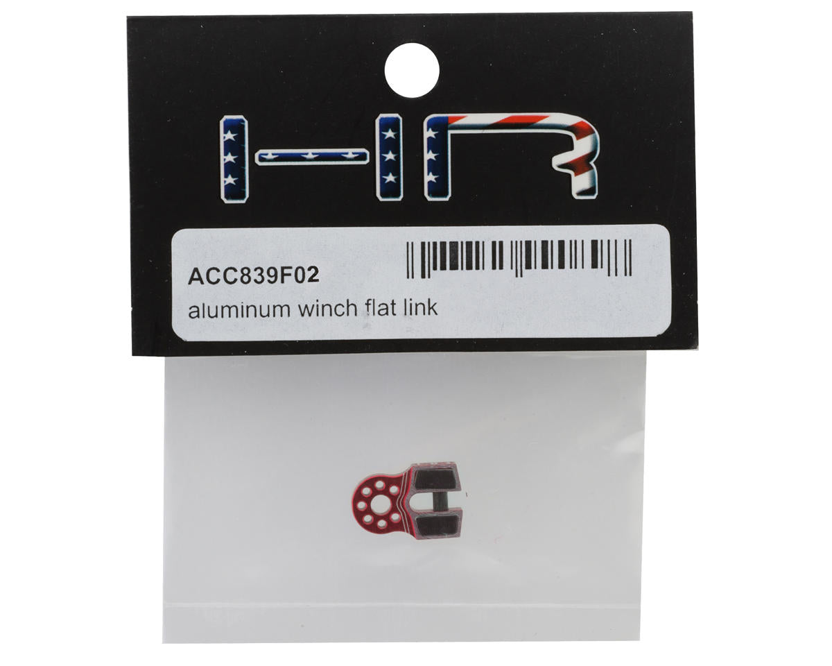 Hot Racing Aluminum Winch Flat Link Block (Red)