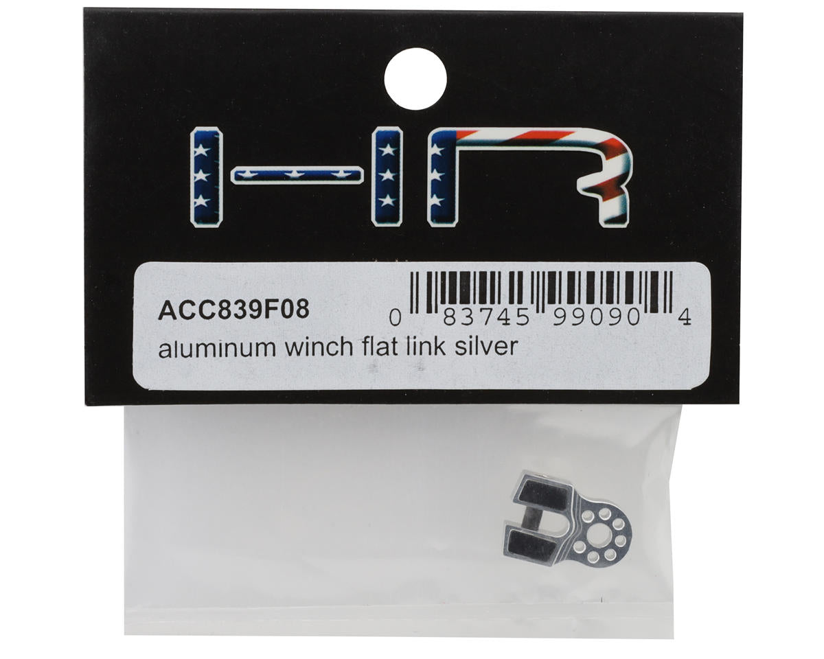 Hot Racing Aluminum Winch Flat Link Block (Silver)