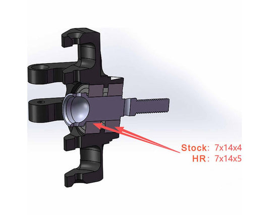 Hot Racing Arrma® Mini Kraton® CNC-Machined Aluminum Steering Knuckles (Black)
