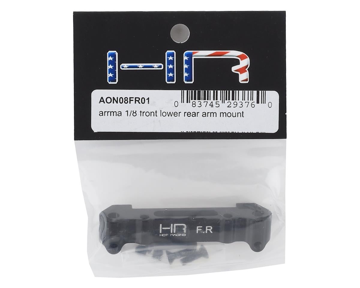 Hot Racing Arrma 6S Aluminum Front/Rear Suspension Arm Mount (Black)