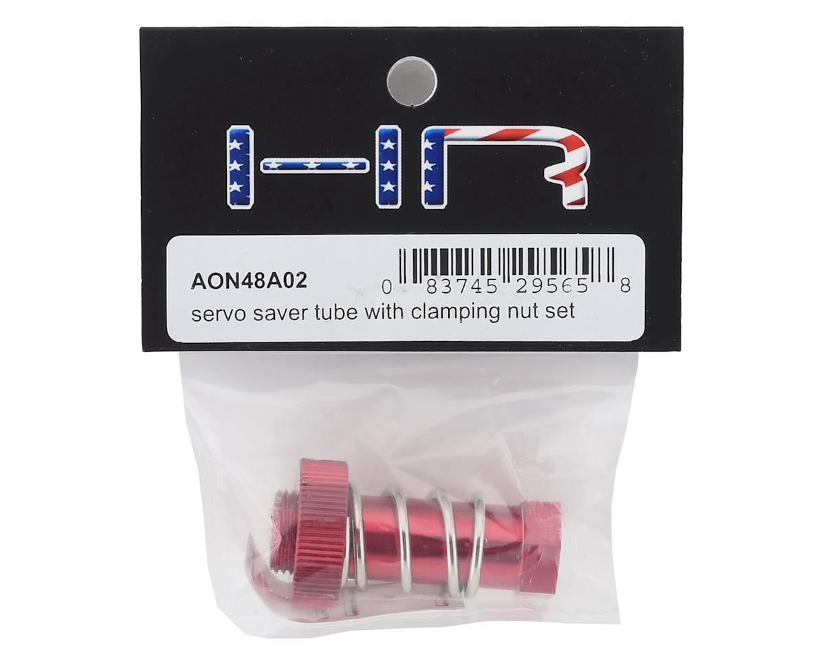 Hot Racing Arrma 1/8 Servo Saver Tube w/Clamping Nut Set (Red)