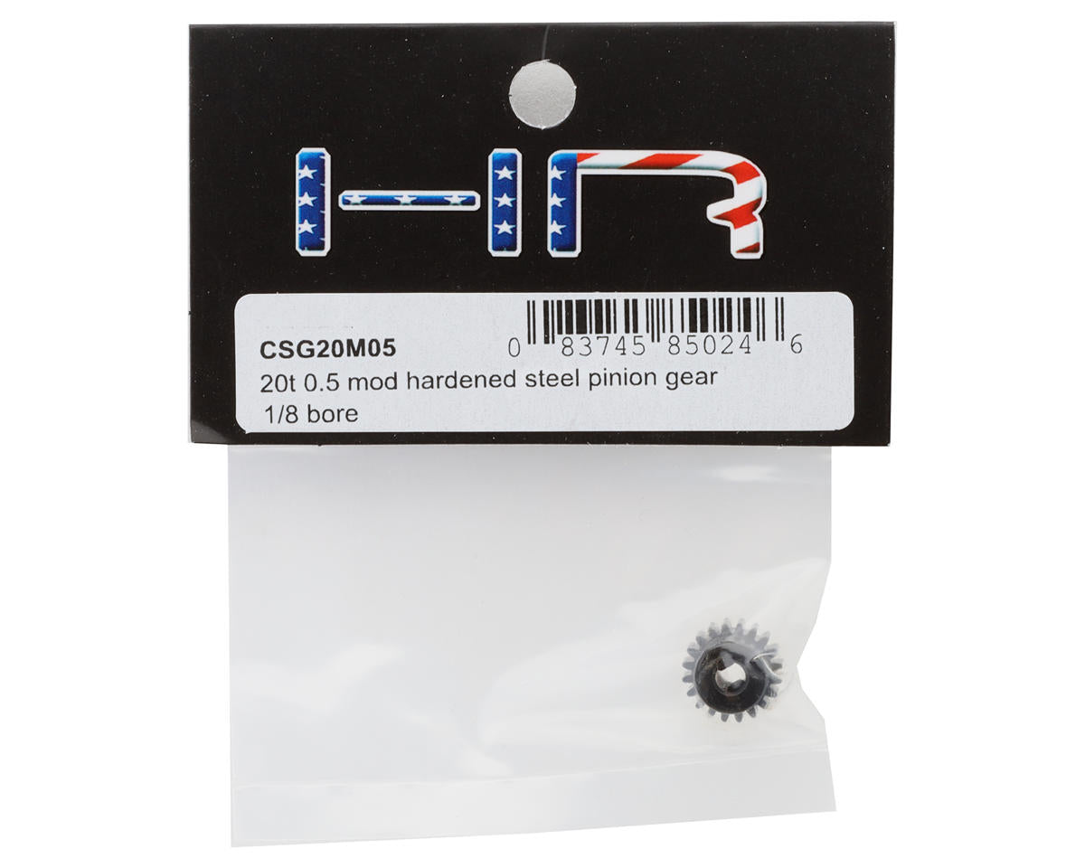 Hot Racing Mod 0.5 Hard Blackened Steel Pinion Gear (3.17mm Bore) (20T)