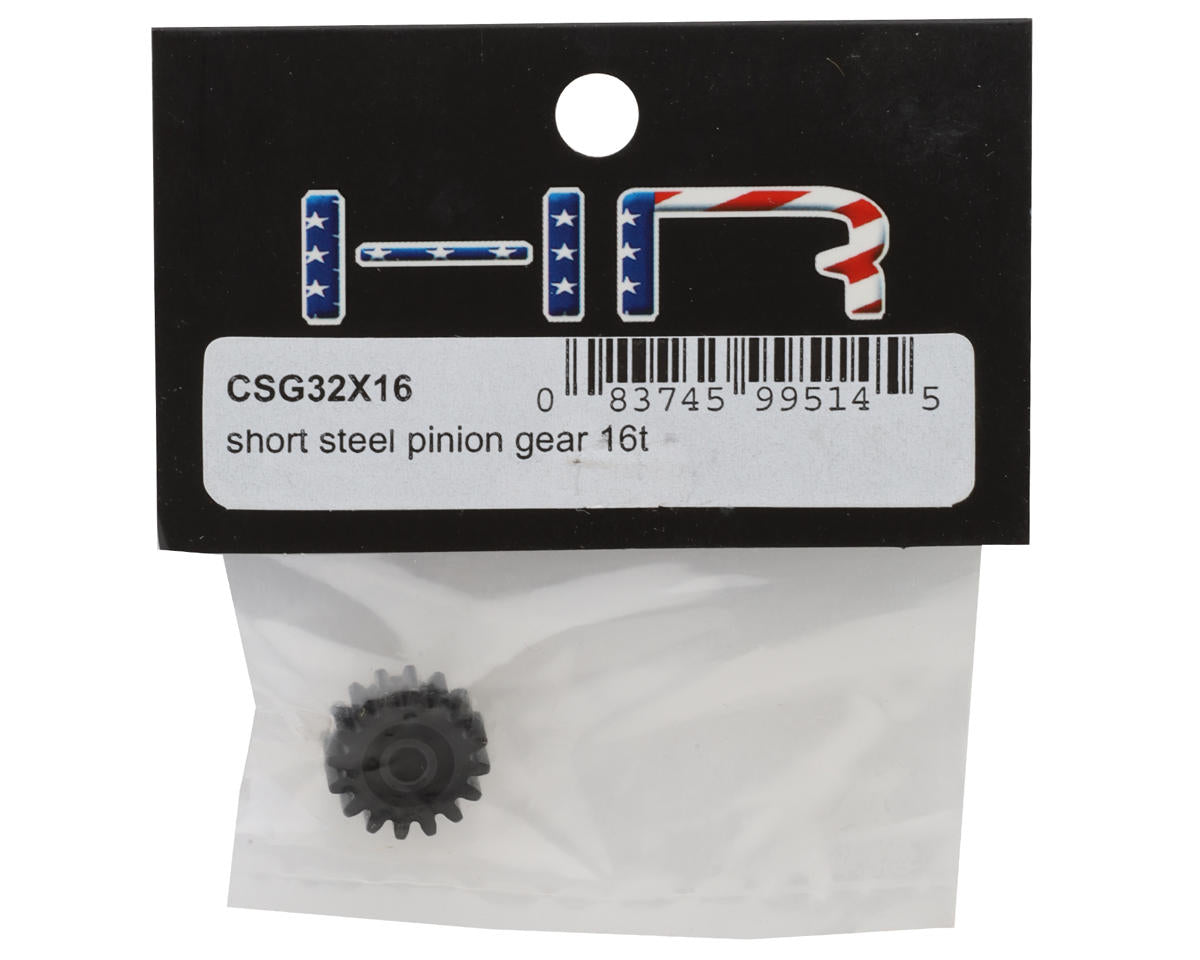 Hot Racing Steel 32P Pinion Gear (Short) (3.17mm Bore) (16T)
