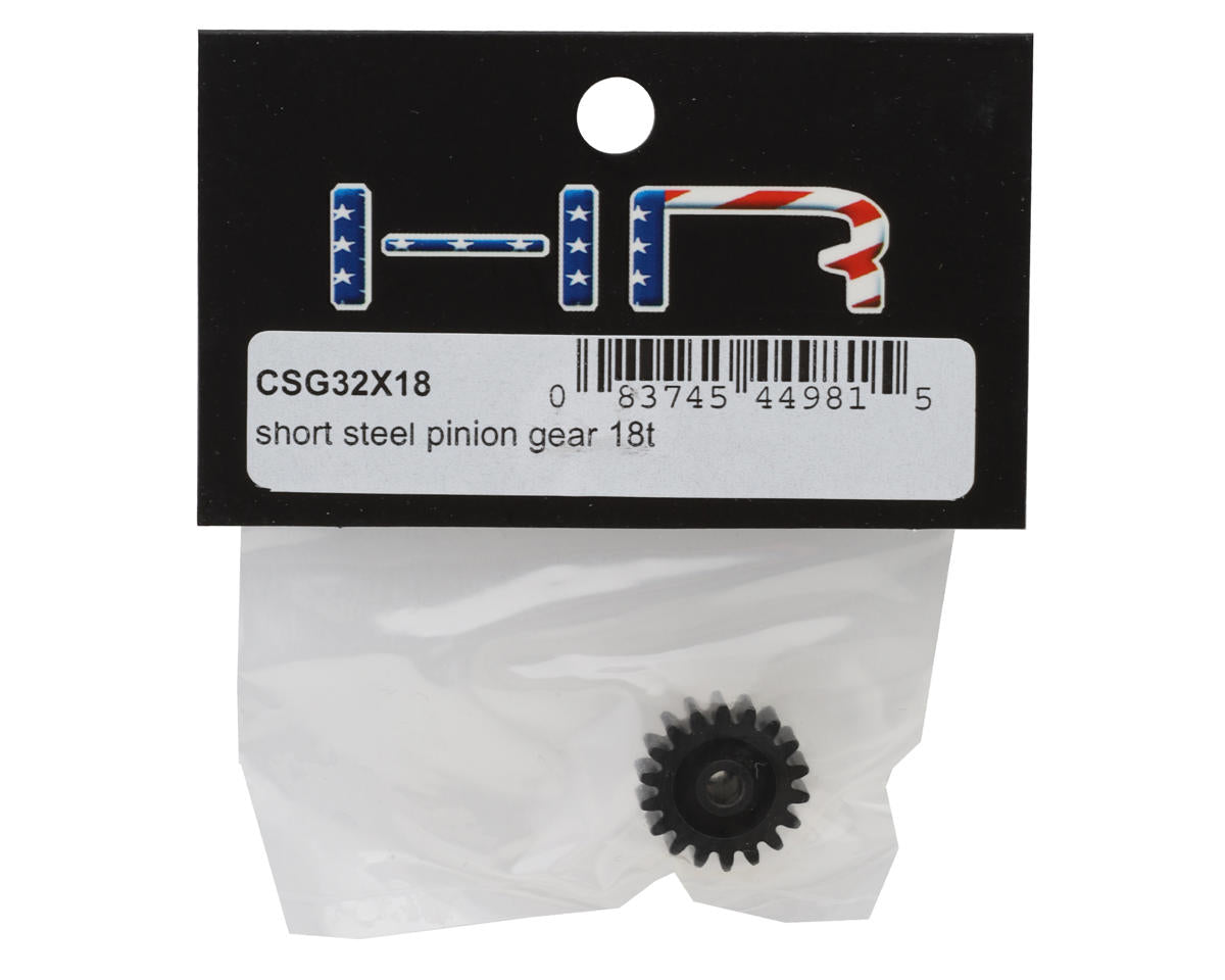 Hot Racing Steel 32P Pinion Gear (Short) (3.17mm Bore) (18T)