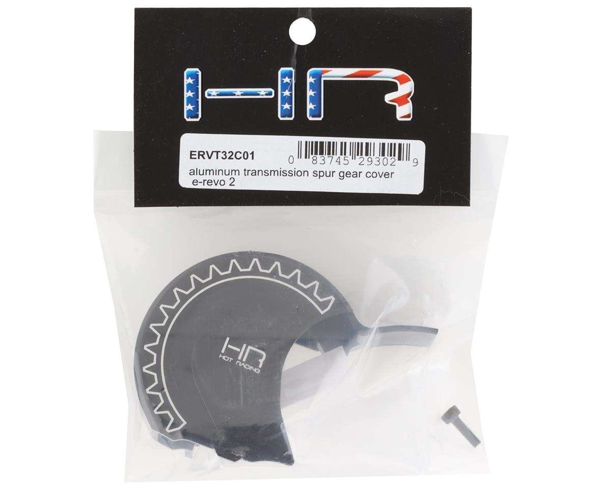 Hot Racing Aluminum Transmission Spur Gear Cover for Traxxas E-Revo 2.0 (Black)
