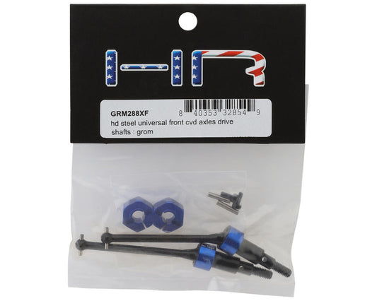 Hot Racing Arrma Grom HD Steel Front Drive Shaft Set (Blue) (2) (48mm)