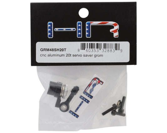 Hot Racing Arrma Grom Aluminum Servo Saver Set (Black) (20T)