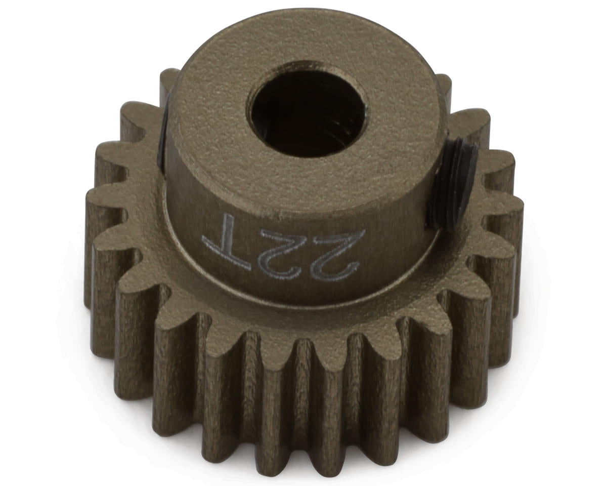 Hot Racing 48P Hard Anodized Aluminum Pinion Gear (1/8" Bore) (22T)