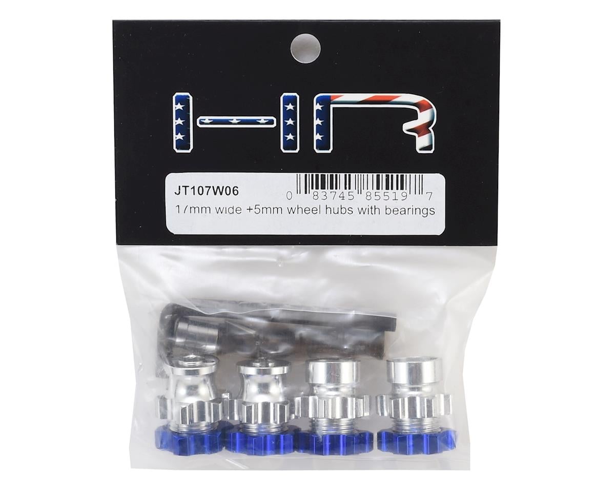 Hot Racing 17mm Hex Wheel Adapters w/8mm Extension for Traxxas Jato (Blue) (4)