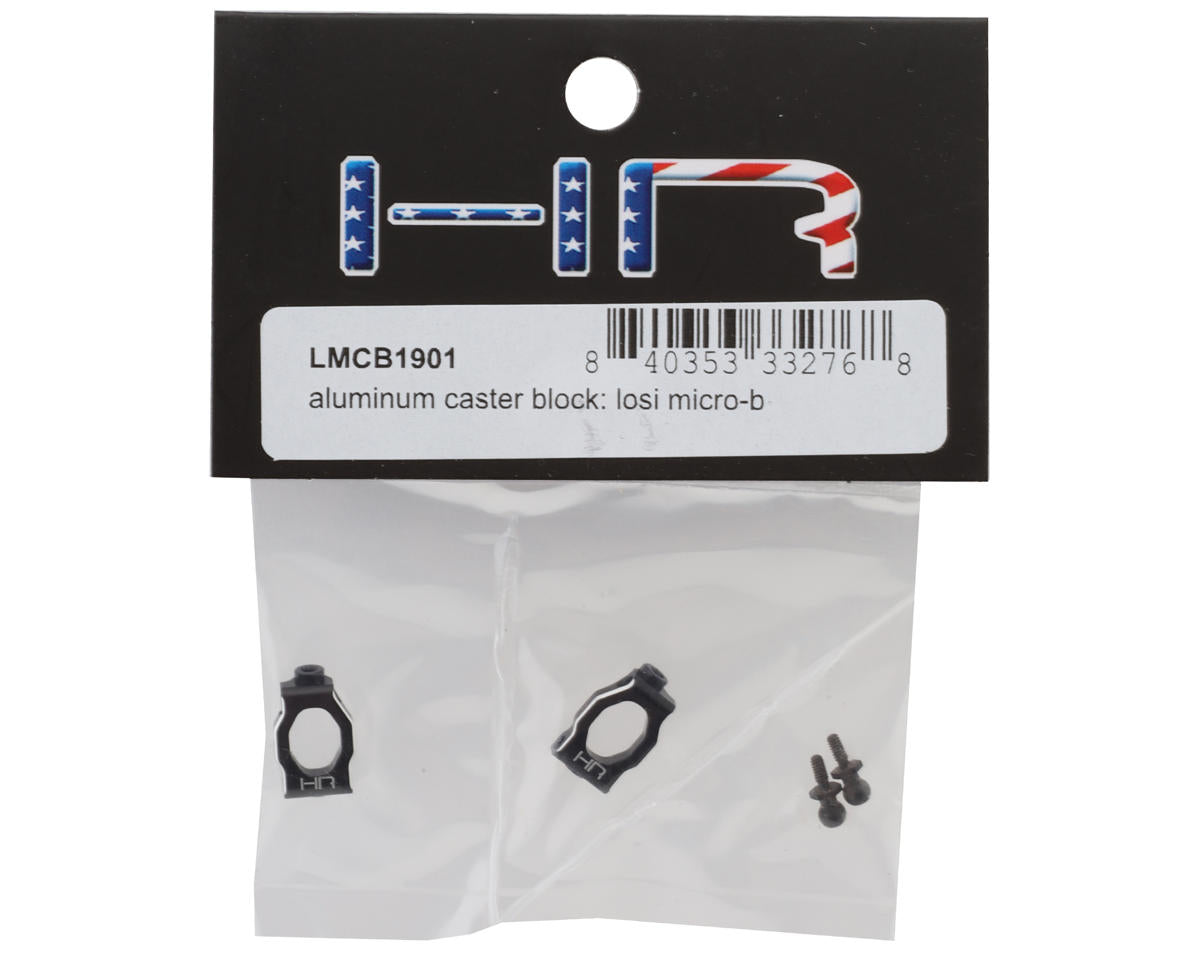 Hot Racing Losi® Micro-B Aluminum Caster Blocks (Black) (2)