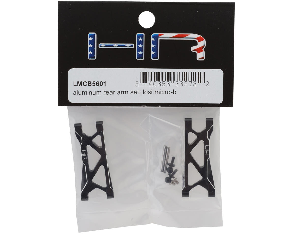 Hot Racing Losi® Micro-B Aluminum Rear Lower Arm Set (Black) (2)