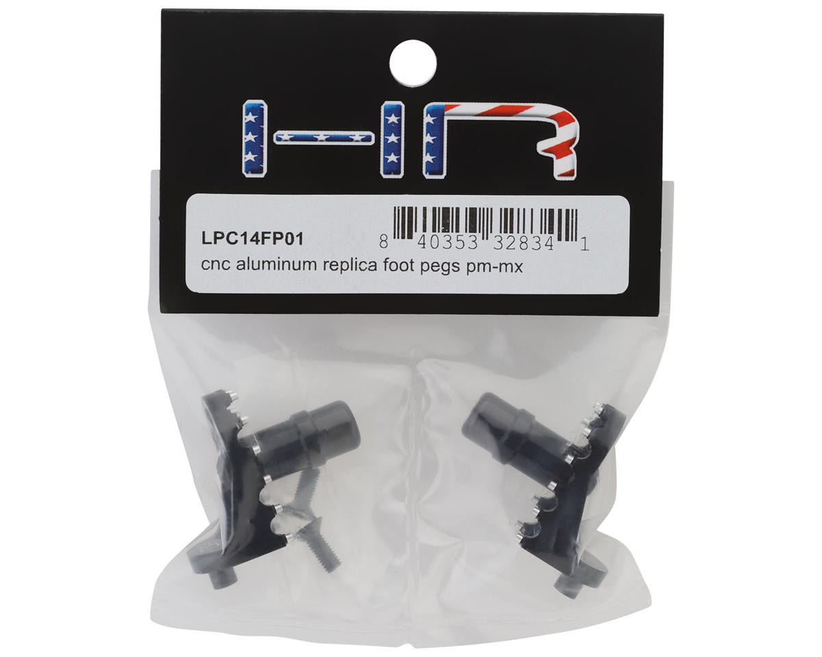 Hot Racing Losi Promoto-MX Aluminum Replica Foot Pegs (Black) (2)