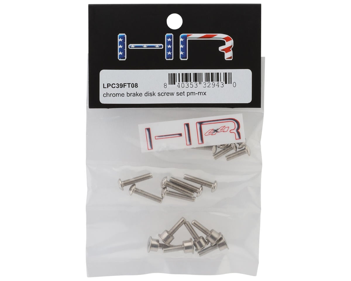 Hot Racing Losi Promoto-MX HD Steel Brake Disk Screws Set (Chrome)