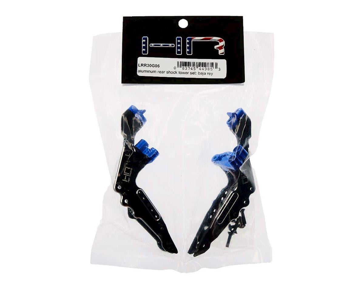 Hot Racing Losi Baja Rey/Rock Rey Aluminum Rear Shock Tower Set (Black)