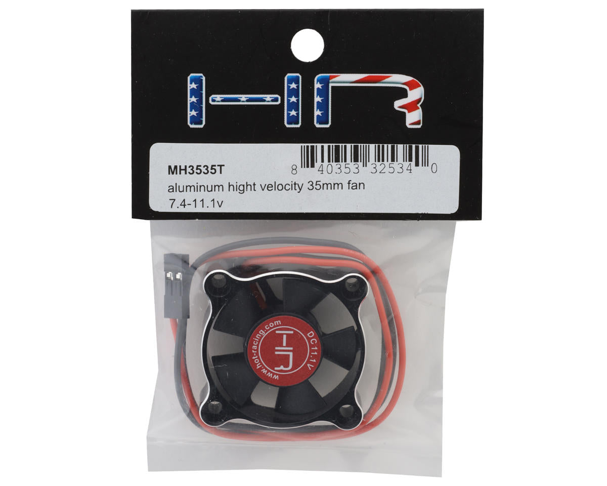 Hot Racing 35x35mm Aluminum High Velocity Cooling Fan w/JST Plug