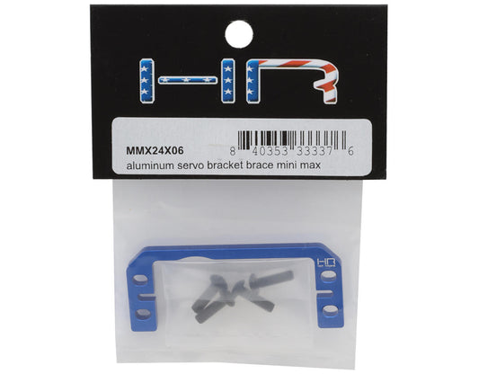 Hot Racing Aluminum Servo Bracket for Traxxas® Mini Maxx® (Blue)