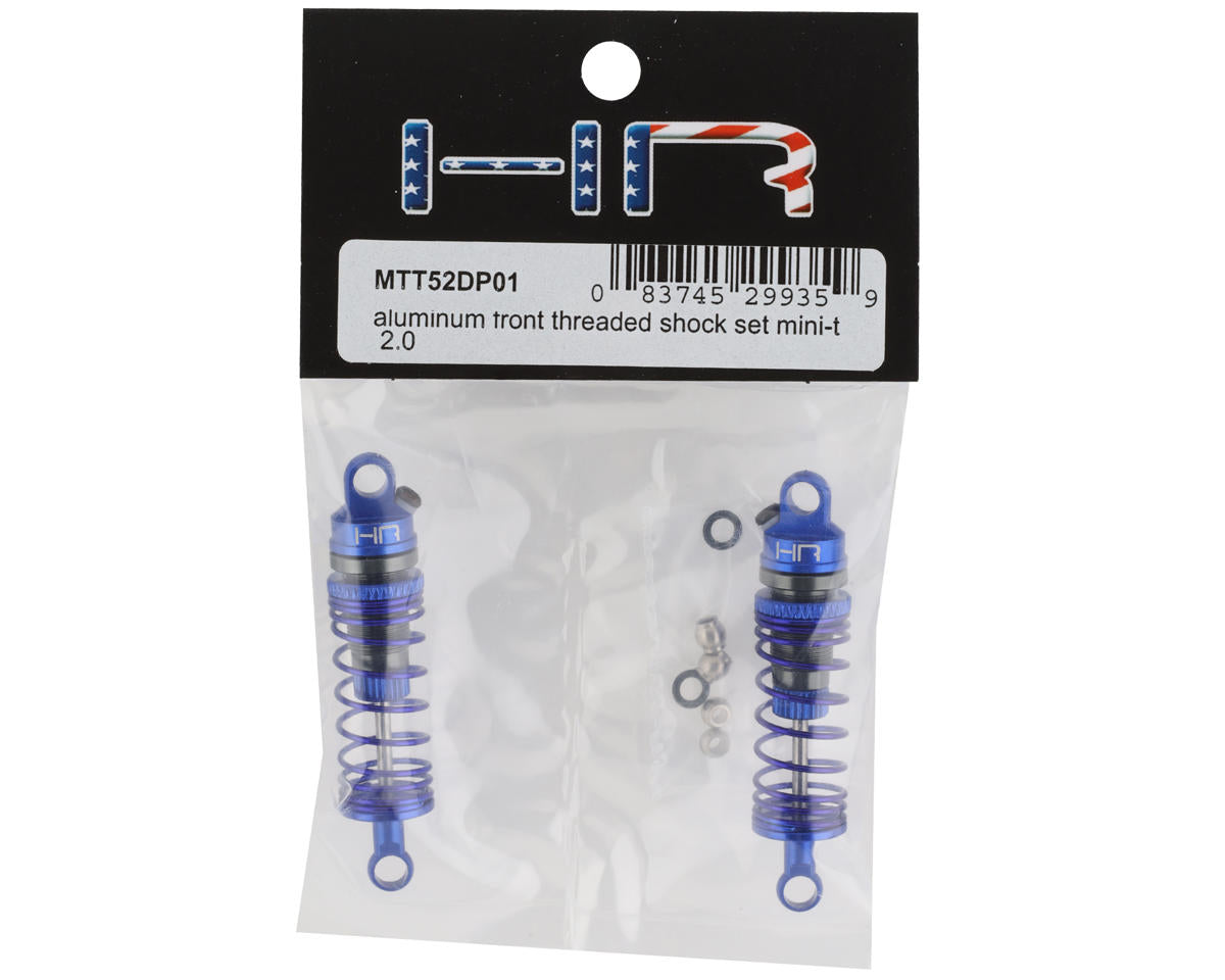 Hot Racing Losi Mini-T 2.0 Aluminum Front Threaded Shock Set (2)