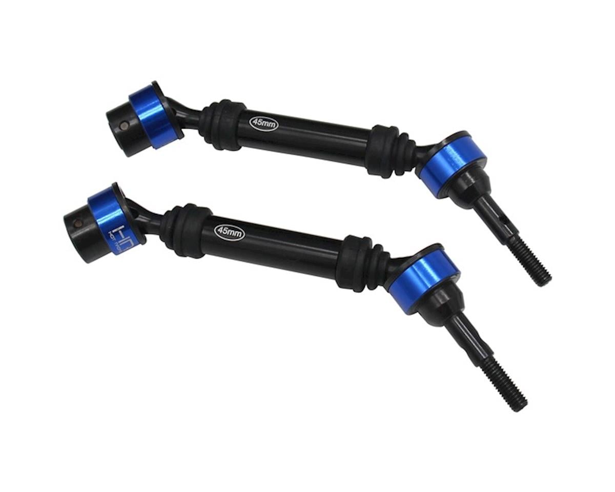 Hot Racing Traxxas Maxx Metal CV Splined Drive Shaft (Blue) (2)