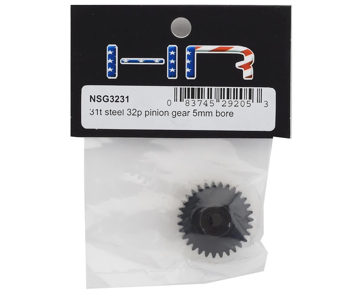Hot Racing 32P Steel Pinion Gear with 5mm Bore for Traxxas UDR (31T)