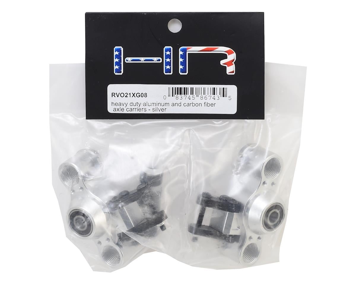 Hot Racing Aluminum Axle Carriers with Bearings for Traxxas Revo (Silver)