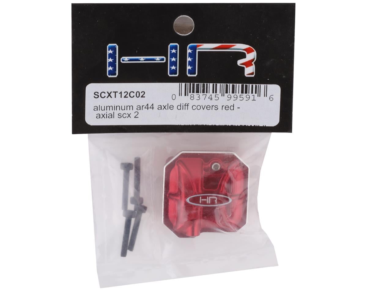 Hot Racing Axial SCX10 II Aluminum AR44 Axle Diff Cover (Red)