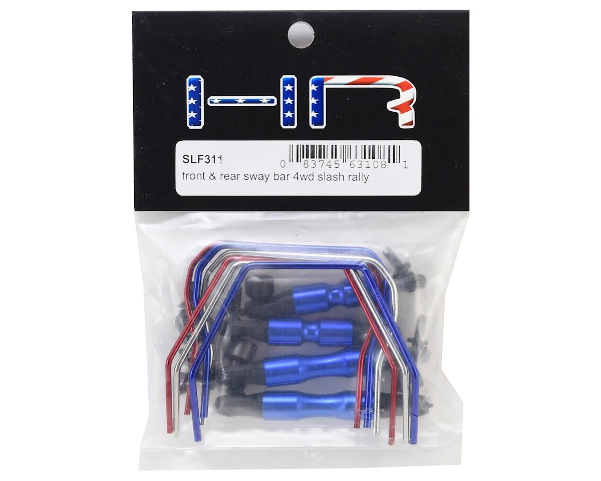 Hot Racing Front & Rear Sway Bar for Traxxas Slash 4x4