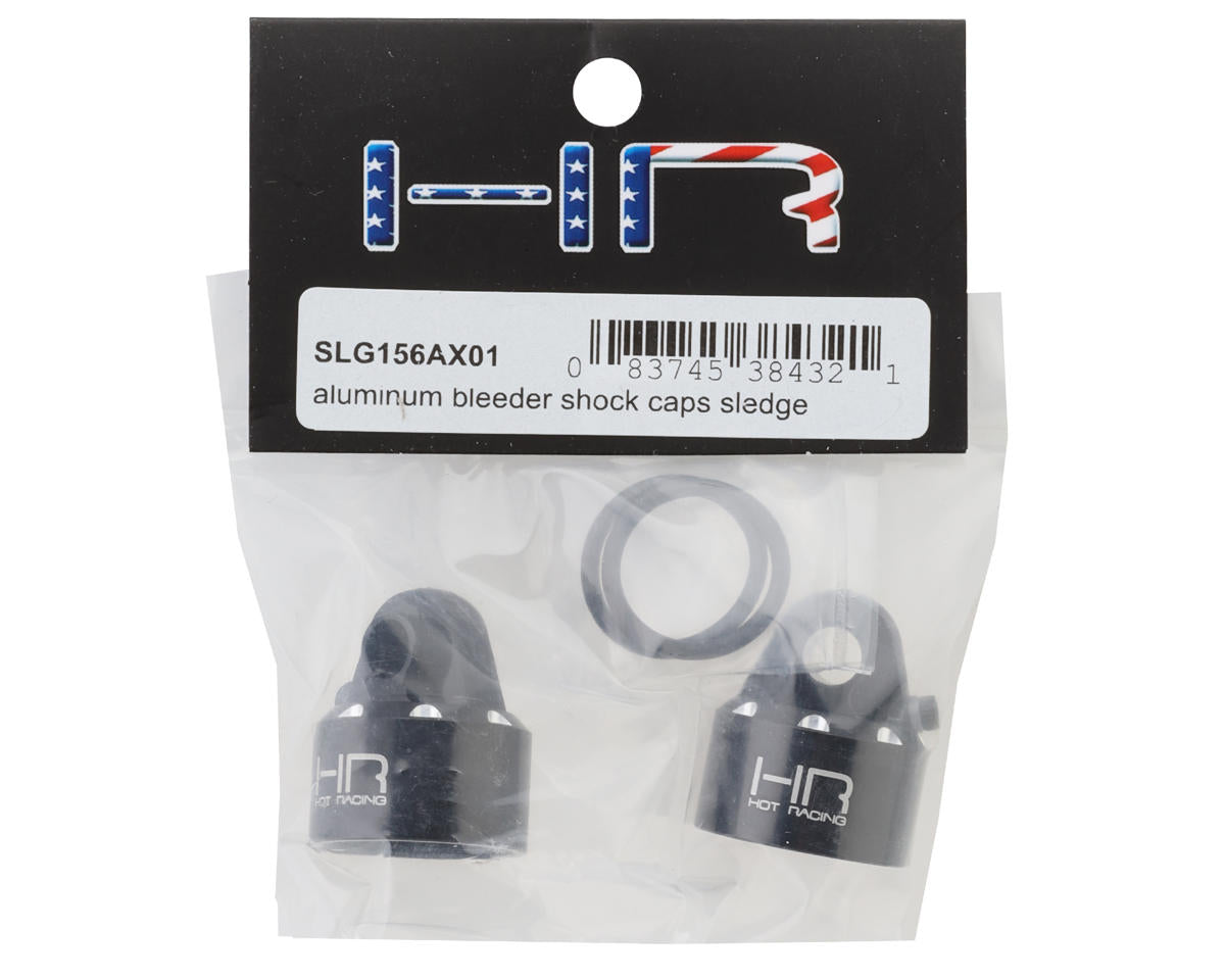 Hot Racing Aluminum Bleeder Shock Caps for Traxxas Sledge (2)