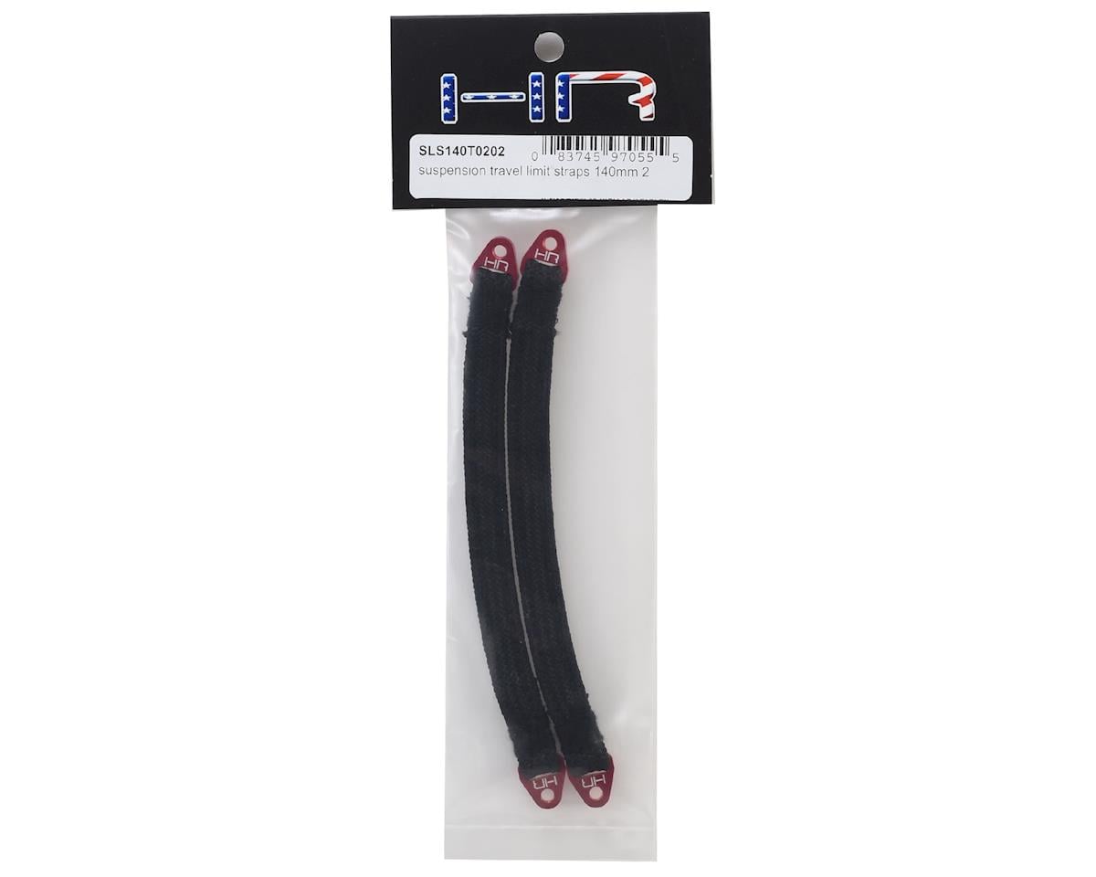 Hot Racing 140mm Suspension Travel Limit Straps (2) (Red)