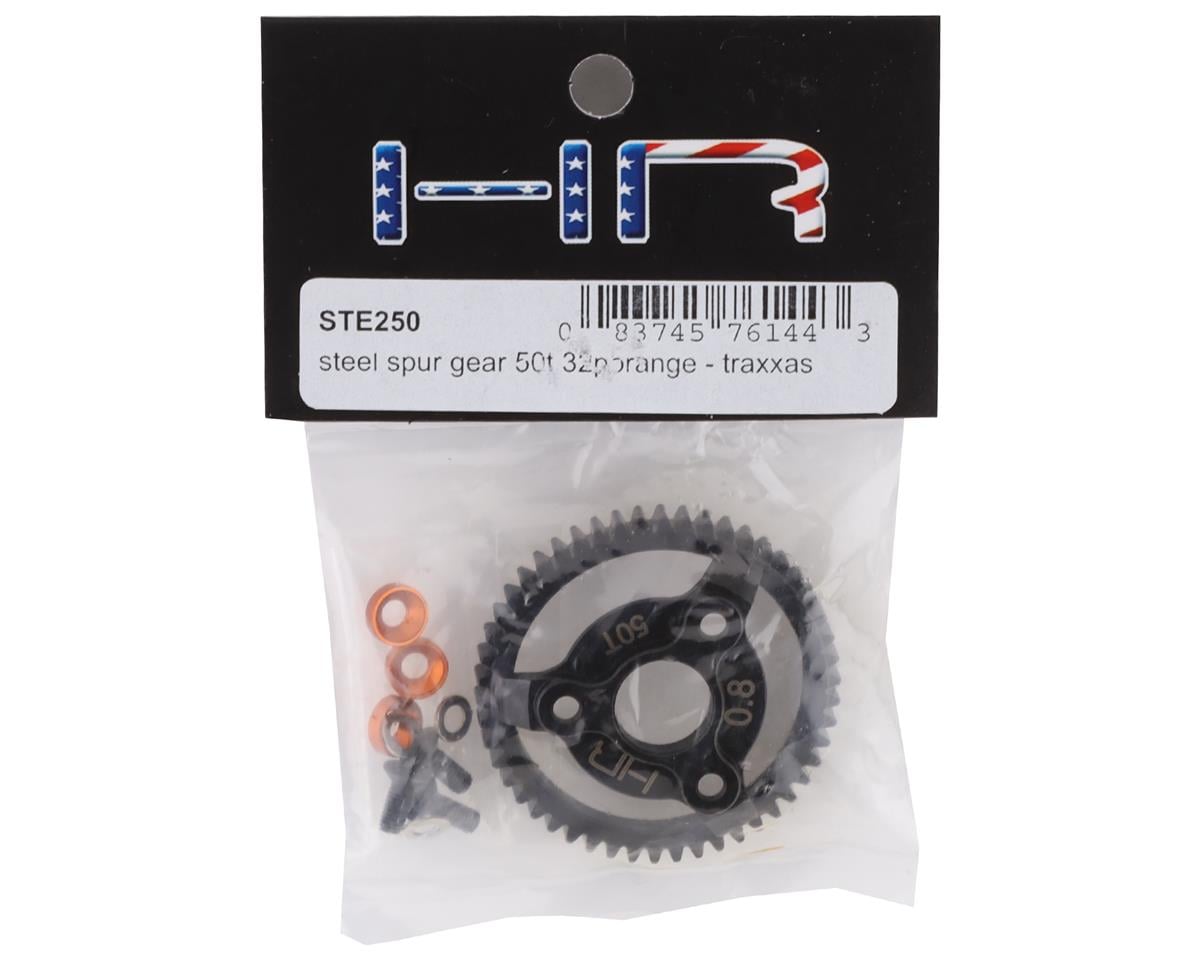 Hot Racing 32P Steel Spur Gear for Traxxas Bandit/Stampede (Orange) (50T)