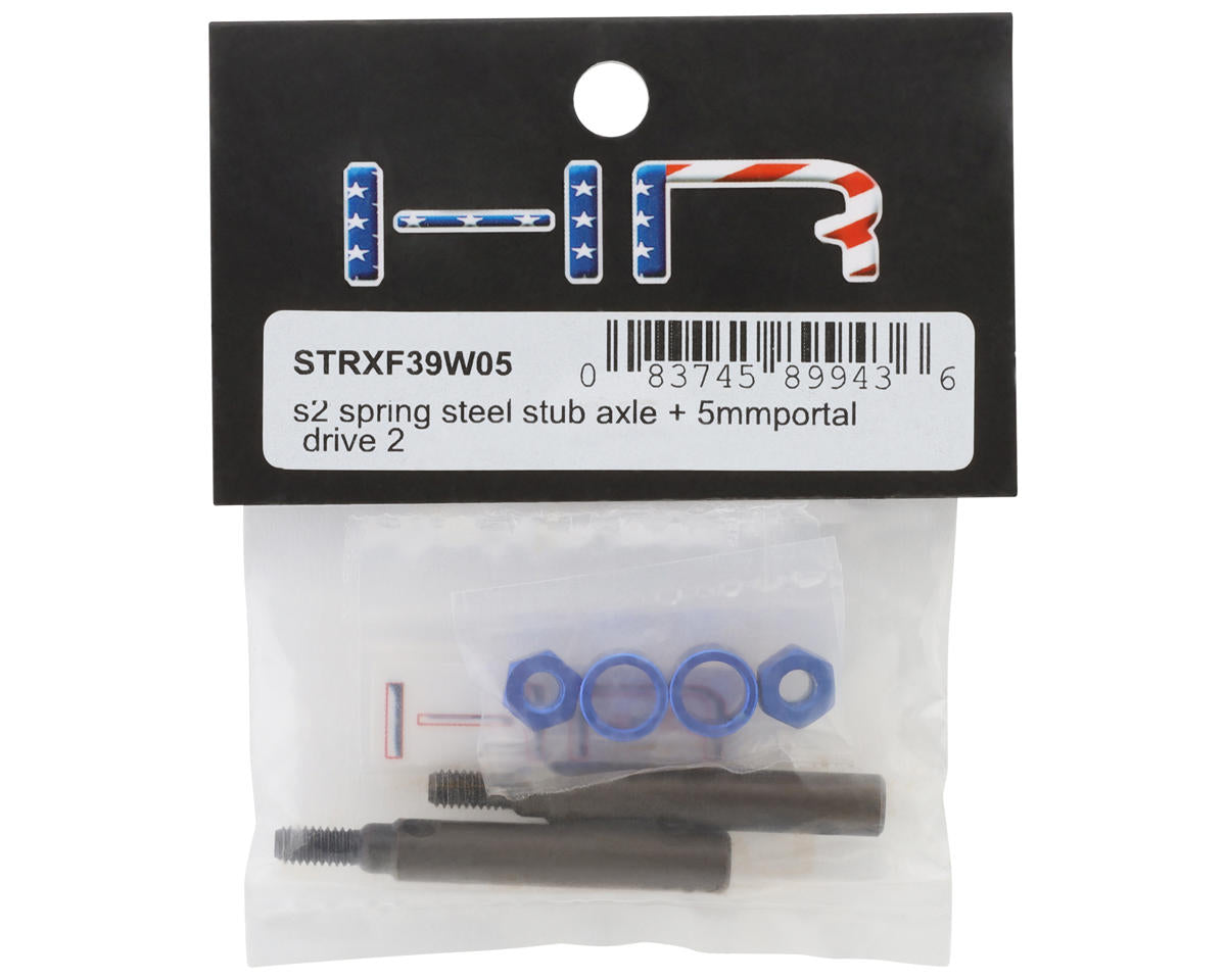Hot Racing S2 Spring Steel Portal Drive Stub Axles for Traxxas® TRX-4™ (+5mm)