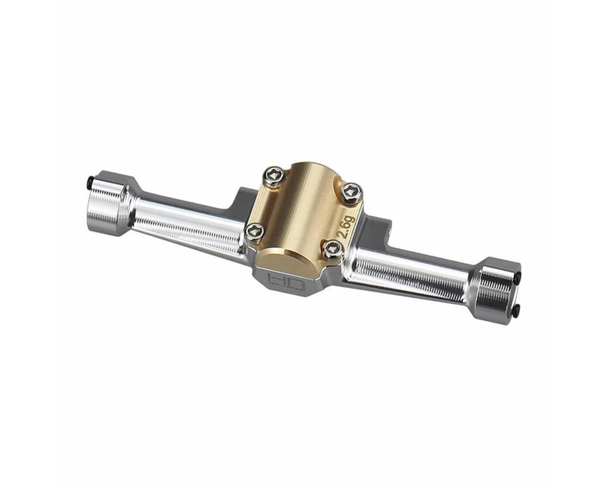 Hot Racing Axial SCX30 Aluminum Rear Axle Housing w/Brass Cover