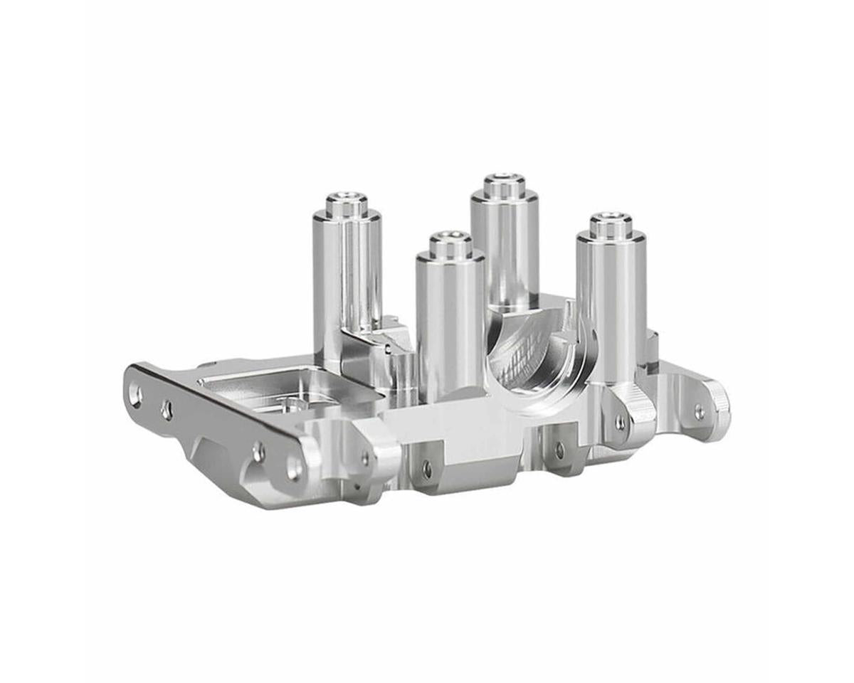 Hot Racing Axial SCX30 CNC-Machined Aluminum Skid Plate (Silver)