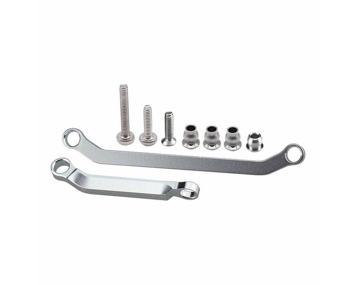 Hot Racing Axial SCX30 Aluminum Steering Links Set (Silver)
