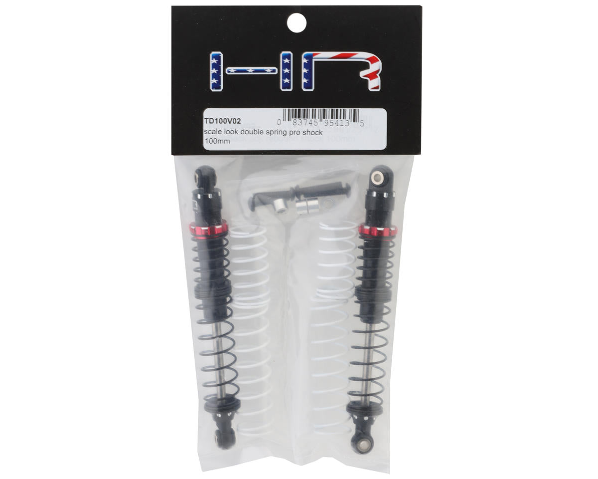 Hot Racing 100mm Scale Look Double Spring Pro Shock (2)