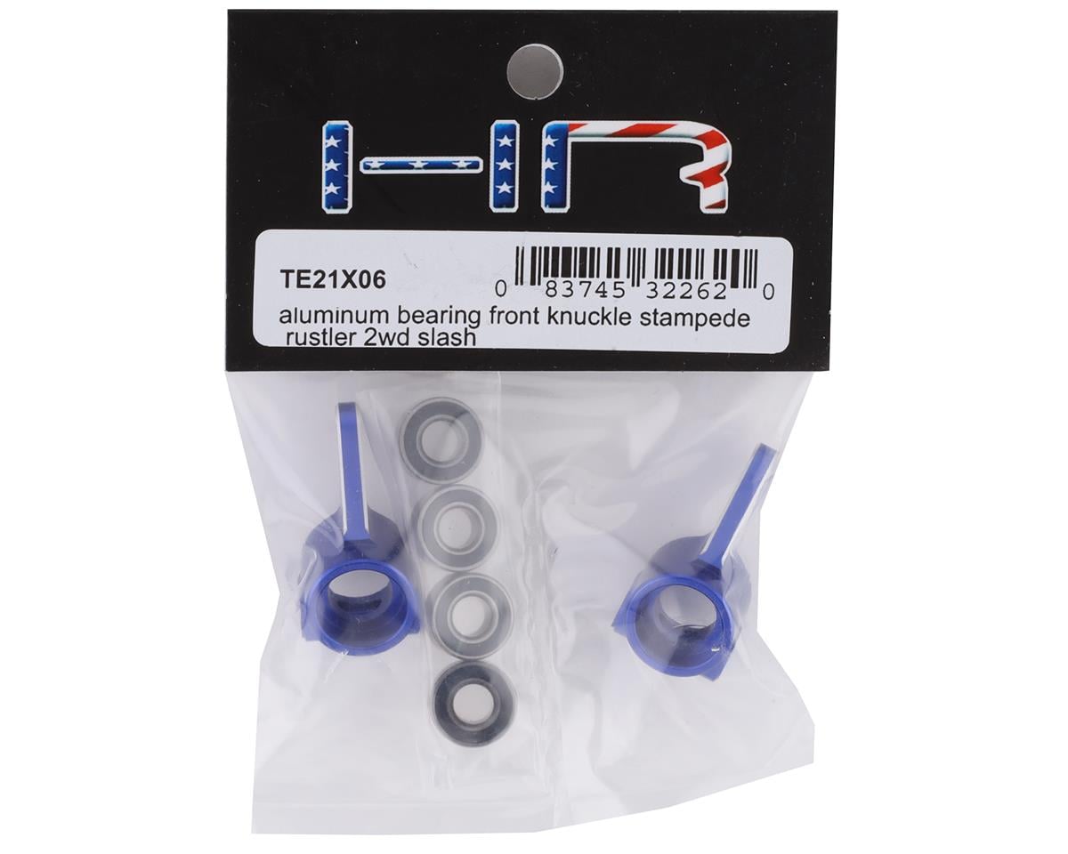 Hot Racing Aluminum Front Knuckle Set for Traxxas 2WD (Blue)