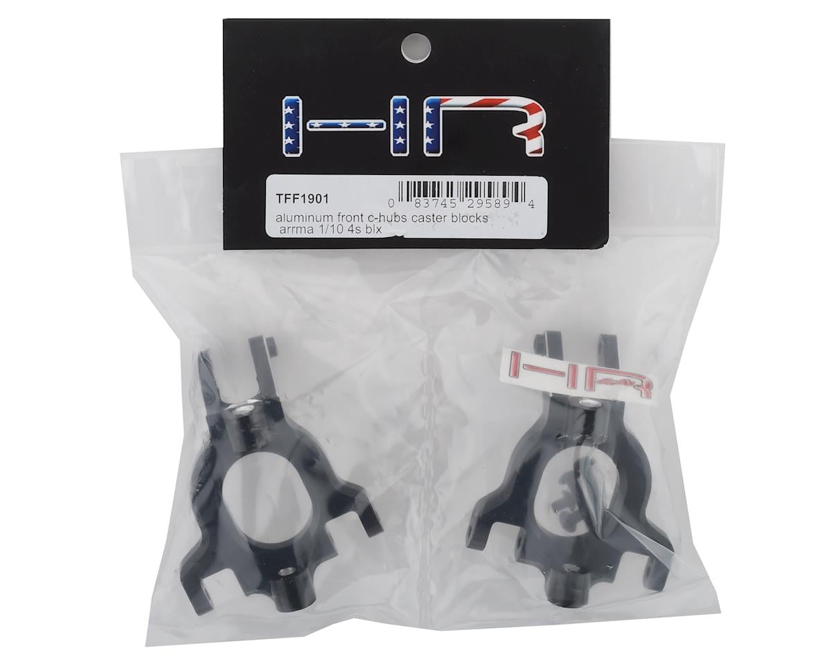 Hot Racing Arrma 4S BLX Aluminum Front C-Hub Caster Blocks (Black) (2)