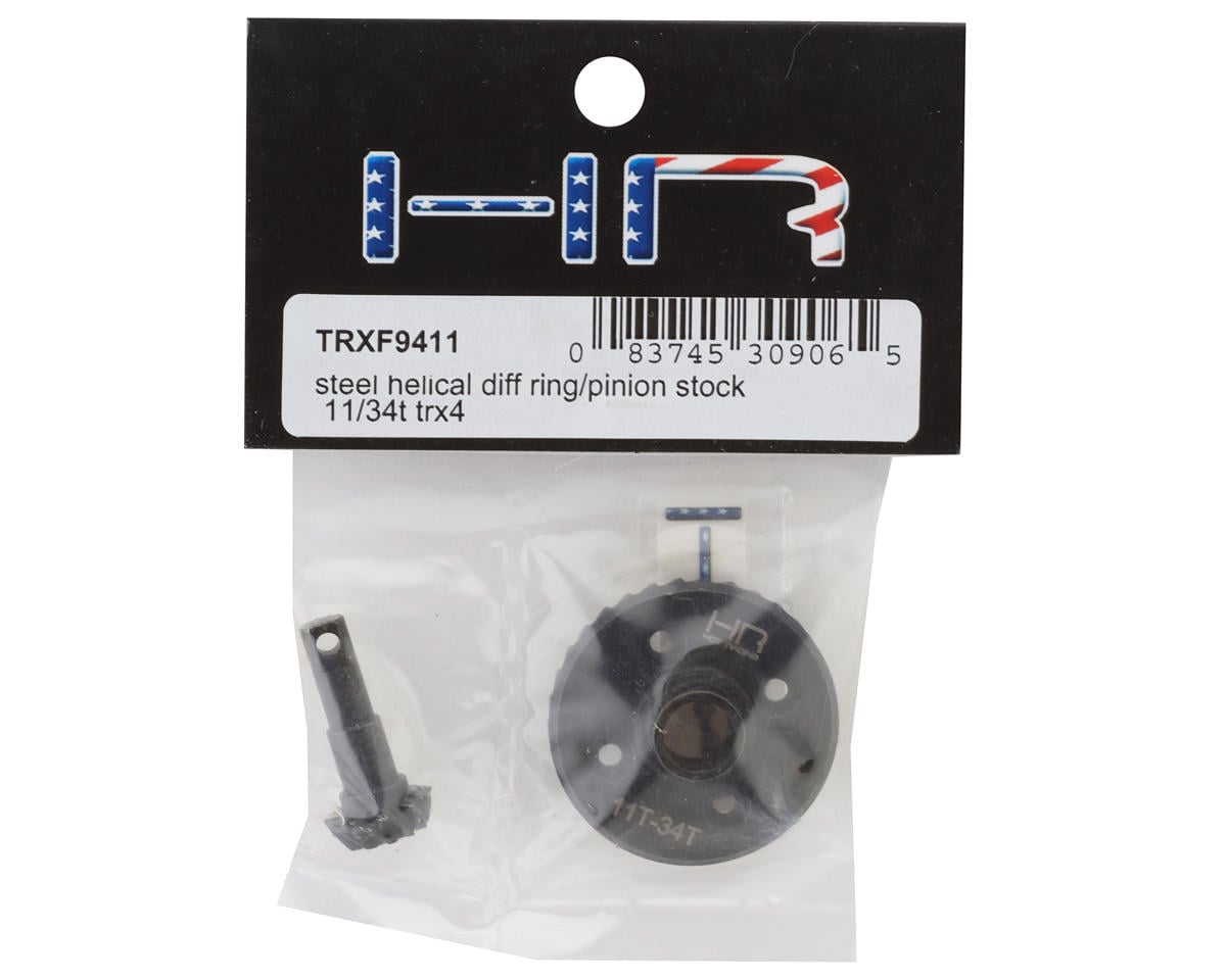 Hot Racing Steel Helical Differential Ring & Pinion Gears for Traxxas TRX-4