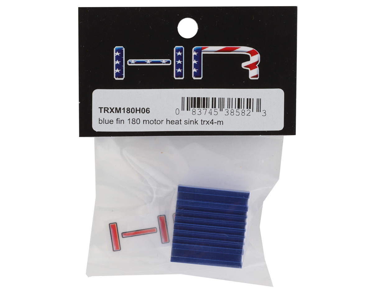 Hot Racing 180 Aluminum Motor Heat Sink for Traxxas TRX-4M (Blue)