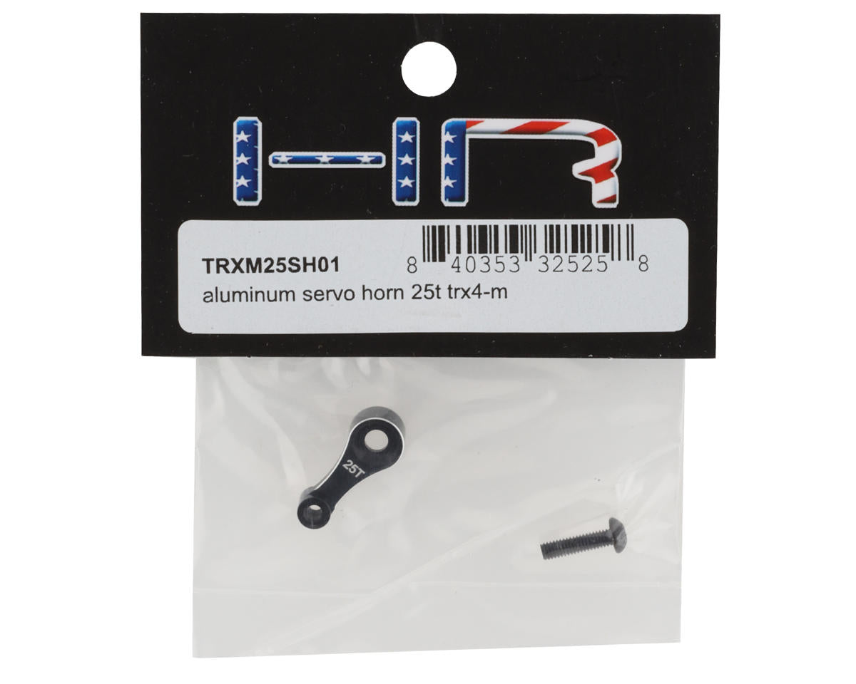 Hot Racing Aluminum Servo Horn for Traxxas TRX-4M (Black) (25T)