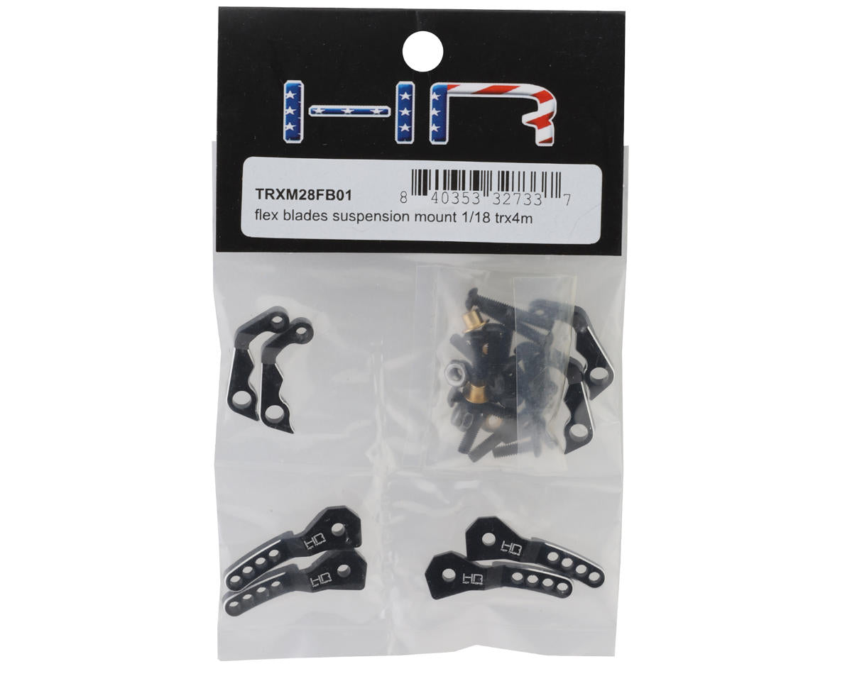 Hot Racing Flex Blade Suspension Mounts for Traxxas TRX-4M (Upper/Lower)