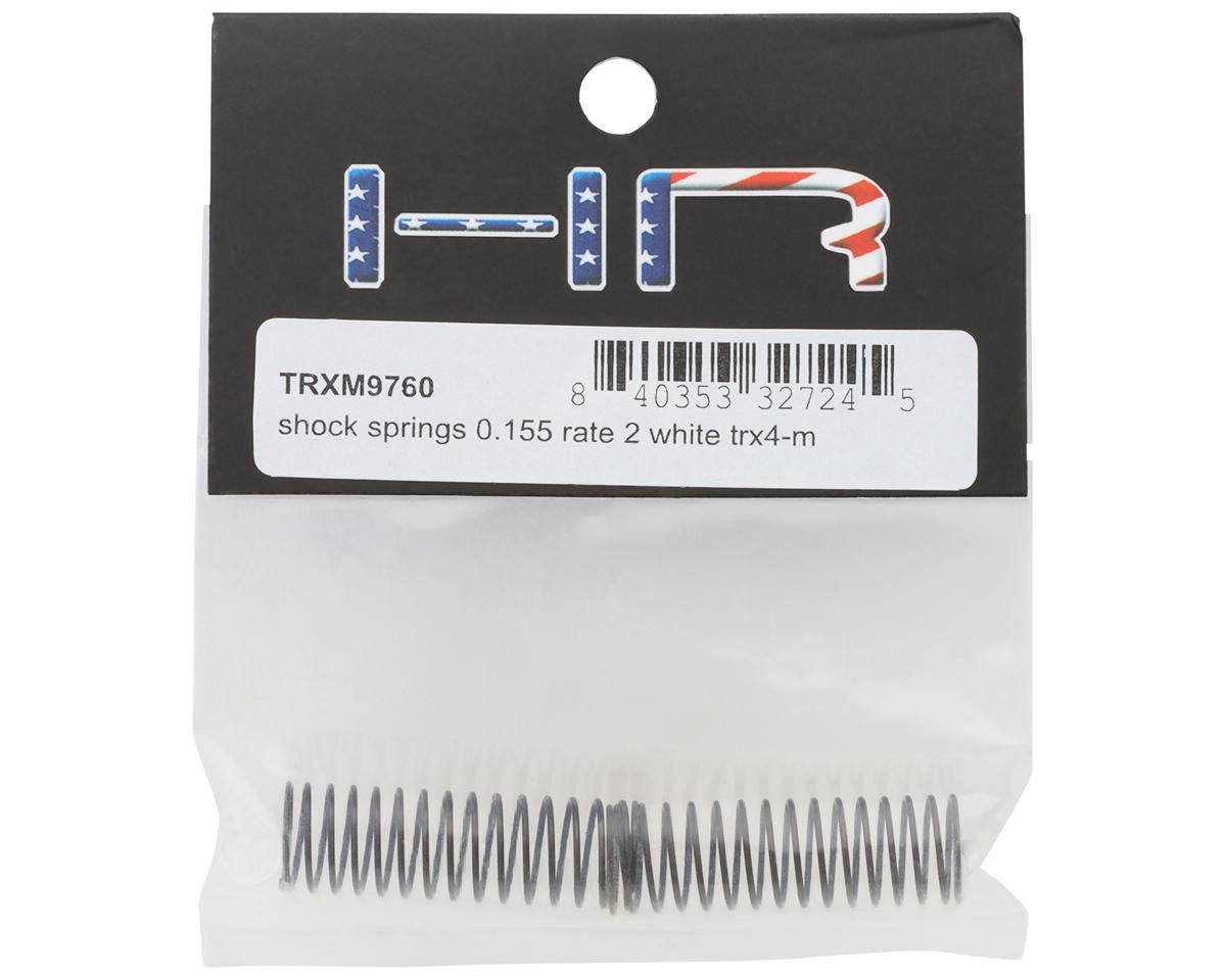 Hot Racing Shock Springs for Traxxas® TRX-4M™ (White - 0.155 Rate) (2)