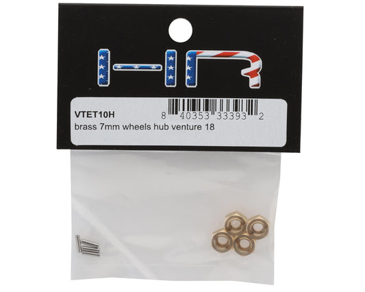 Hot Racing HPI Venture18 Brass 7mm Wheel Hex Hub Set (4) (0.8g Each)