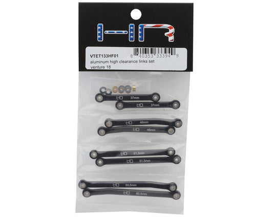 Hot Racing HPI Venture18 Aluminum High Clearance Suspension Links Set (Black)