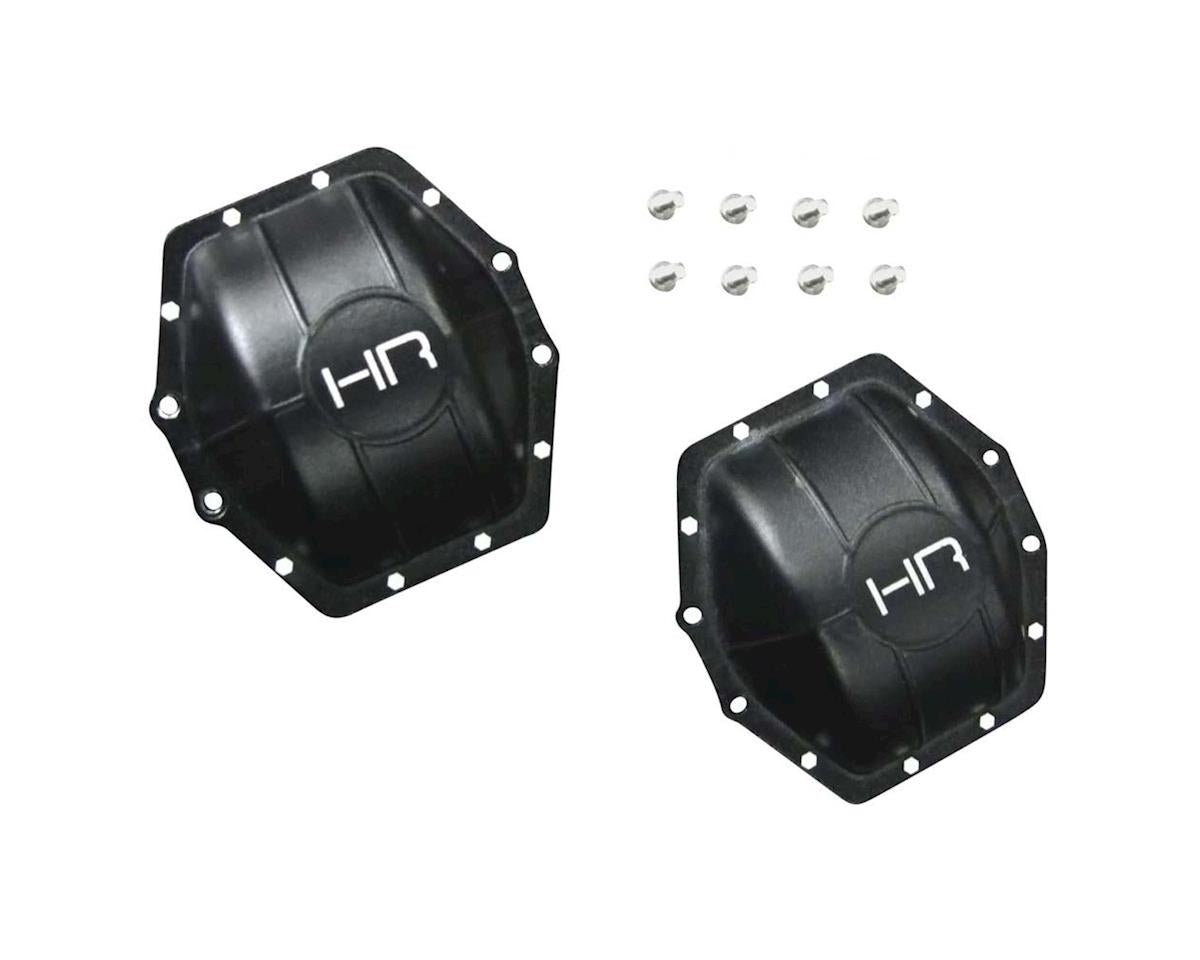 Hot Racing Aluminum AR60 Axle Diff Covers Black: Yeti, Wraith