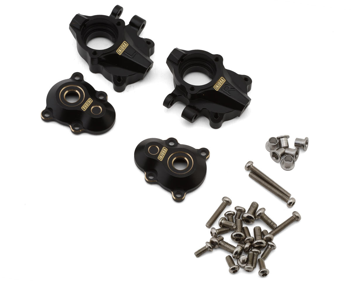 Injora Redcat Ascent-18 Brass Front Portal Covers & Steering Knuckles Set