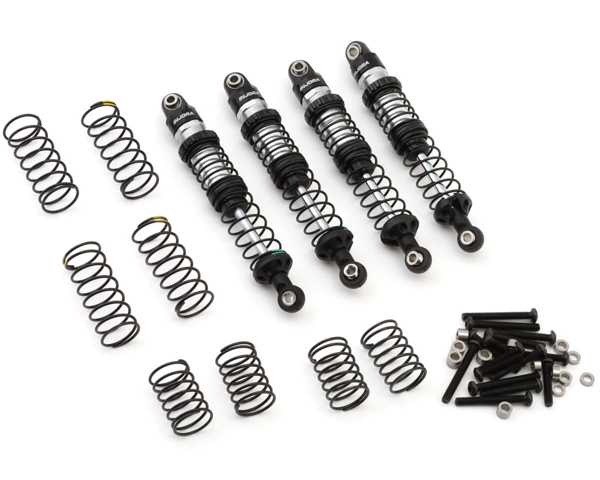 Injora DRX Aluminum Dual-Rate 1/10 Rock Crawler Threaded Oil Shocks (90mm) (4)