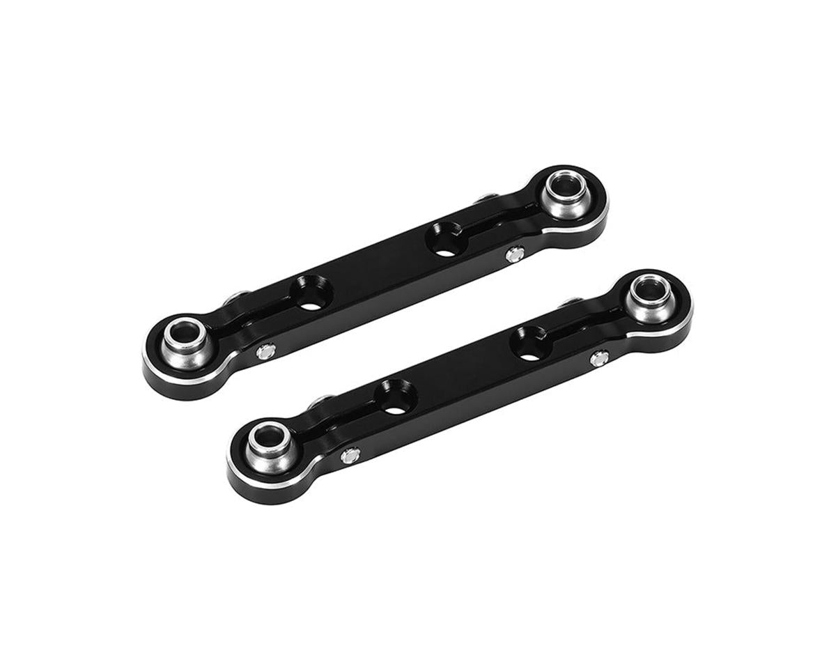 Injora Arrma Mojave Grom/Losi Nascar Aluminum Steering Links (Black) (2)