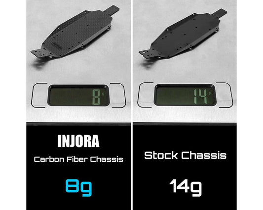 Injora Losi® Micro-B™ 1/24 Carbon Fiber Chassis